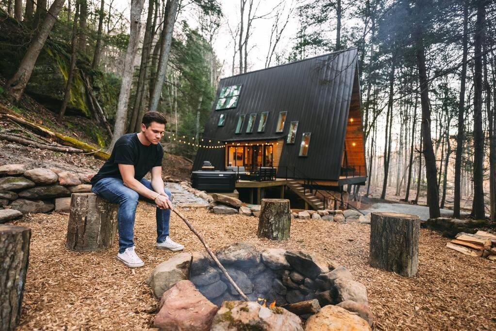Dunlap Hollow A-Frame Rockbridge Exteriér fotografie