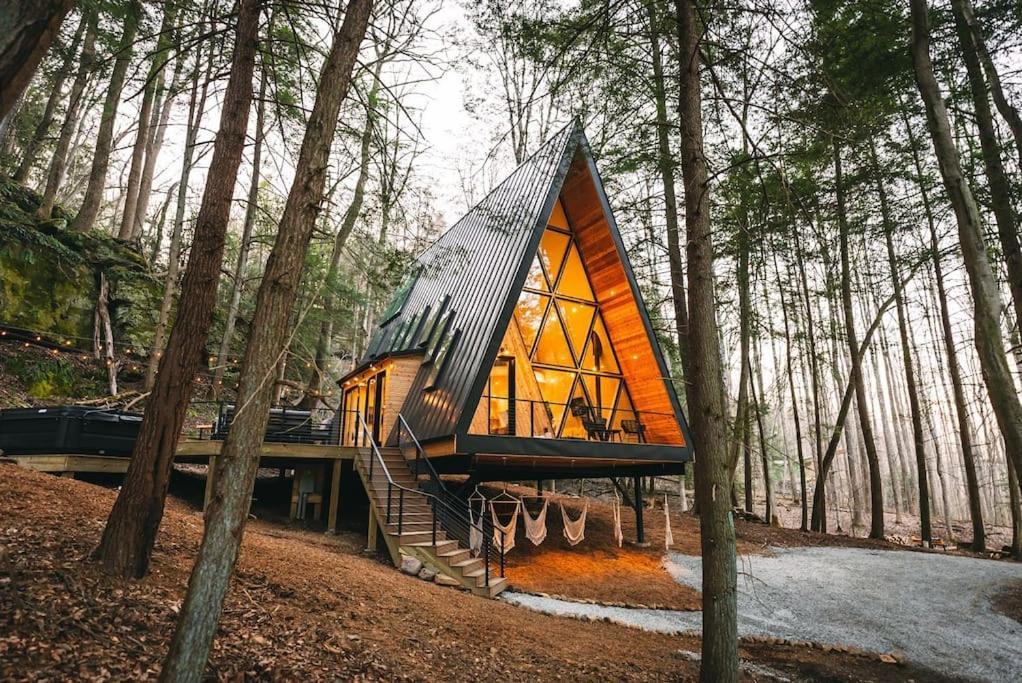 Dunlap Hollow A-Frame Rockbridge Exteriér fotografie